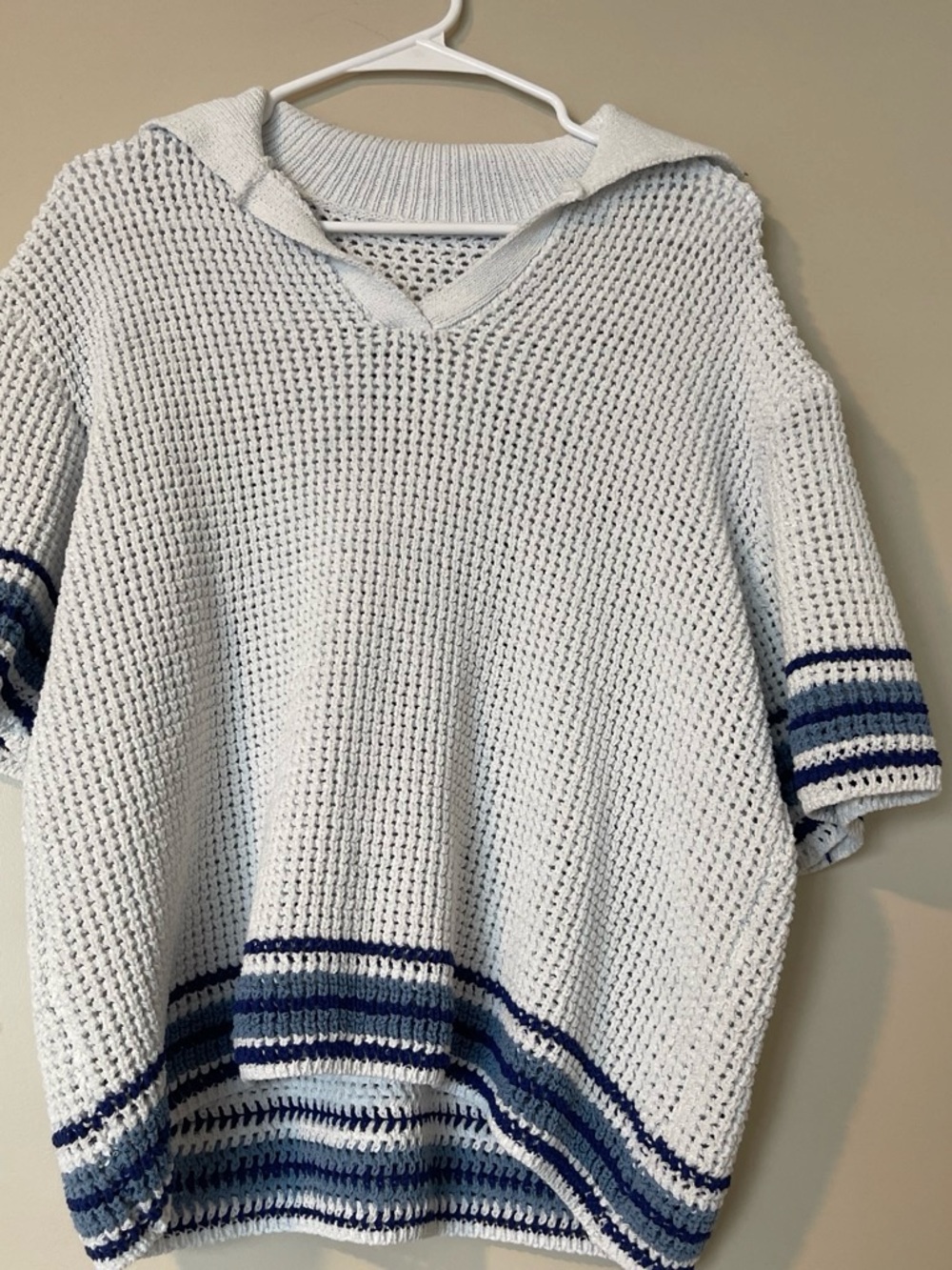 Light Blue Oversized Knit Sweater